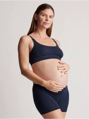 NWT Quince Micromodal Nursing Bra (2-pack) in Navy Blue Size Medium